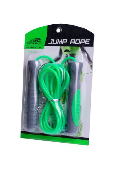 Скакалка PowerPlay 4204 Classic Jump Rope Зелена (2,7m.) | Зображення 1