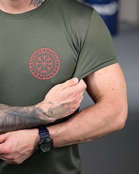 Тактична потоотводна футболка Смерть зачекає oliva РП7341 | Зображення 4