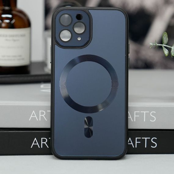 Чохол TPU+Glass Sapphire Midnight with MagSafe для Apple iPhone 15 Pro Max (6.7") | Зображення 1