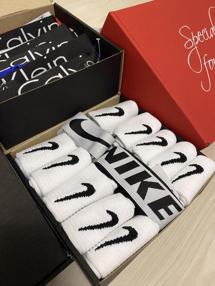 АКЦІЯ носки та труси🎁 Подарунковий набір Nike (12 пар носків + 2 боксери) | Зображення 1