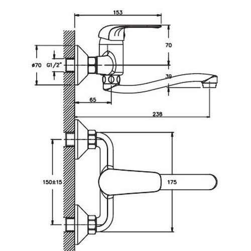 Змішувач для кухні Haiba DARIO 005 (HB0857) | Зображення 1