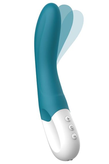 Вібратор точки G Liebe Bend It Rechargeable Ocean Blue, 10 режимів, дуже потужний, гнучкий стовбур | Зображення 1