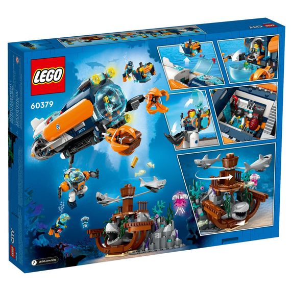 Конструктор LEGO City Глибоководний дослідницький підводний човен 842 деталей (60379) | Зображення 9