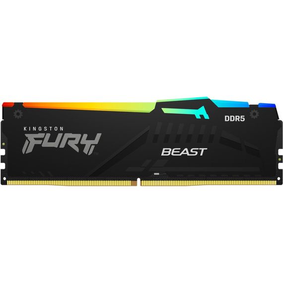 Модуль пам'яті для комп'ютера DDR5 32GB 5200 MHz Beast RGB Kingston Fury (ex.HyperX) (KF552C40BBA-32) | Зображення 3