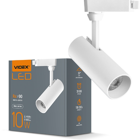 LED Світильник трековий 10W 4100К 220V білий VL-TR04-104W Videx