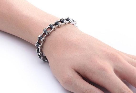Мужской браслет Primo Biker 205 - Black&Silver | Зображення 2