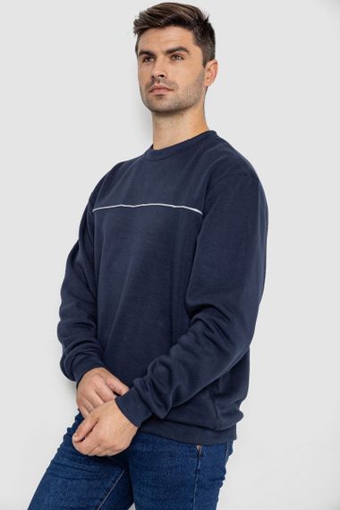 Батник чоловічий на флісі, колір темно-синій, 244R2556 | Зображення 2