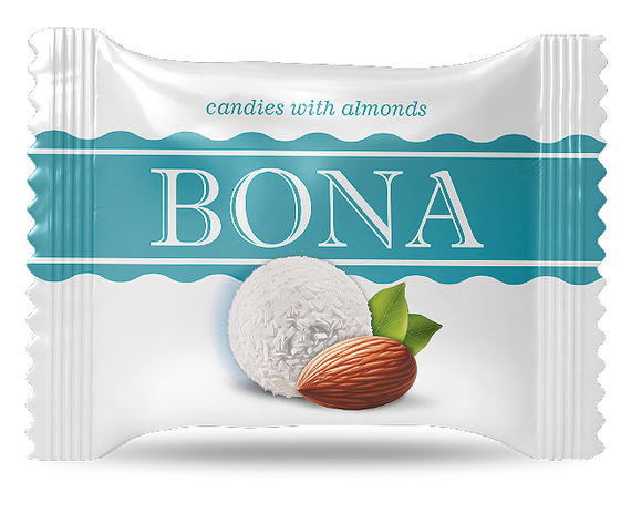 Цукерка BONA мигдаль Chocco Via вагова 1000г (213942)