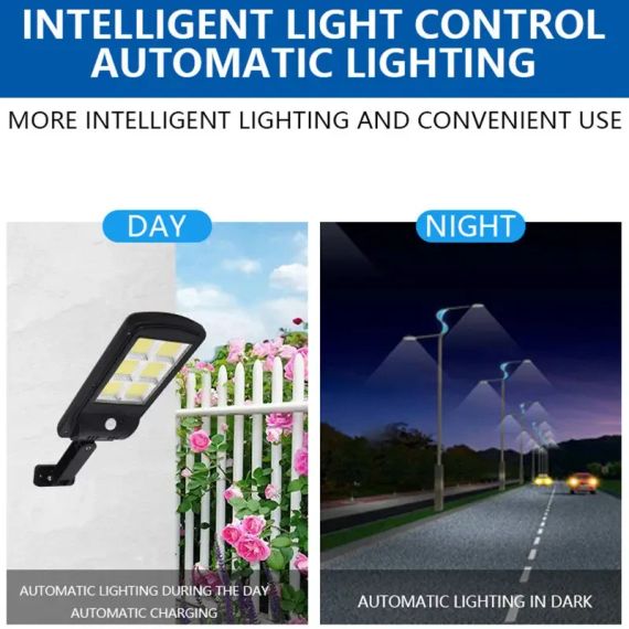 Ліхтар прожектор вуличний на сонячній батареї з датчиком руху Solar Induction street lamp TV000867 | Зображення 2