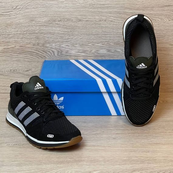 кросівки літні сітка Adidas Колір чорний, білий | Зображення 3