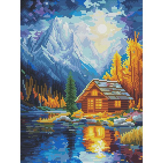 Алмазна мозаїка "Місячний вечір" DBS54203, 30х40 см