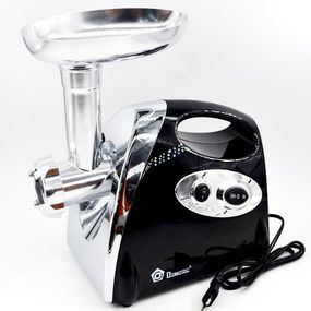 Мясорубка электрическая с соковыжималкой Domotec MS-2019 2400W. Цвет: черный