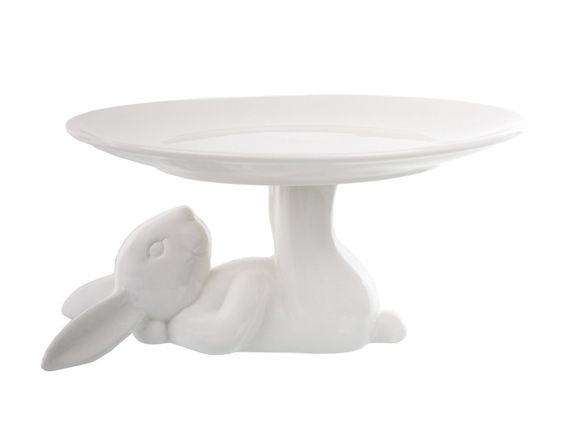 Порцелянаова страва сервіровки на витонченій ніжці Easter Story: Кролик, 25 см