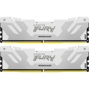 Модуль памяти для компьютера DDR5 32GB (2x16GB) 6800 MHz Renegade White/Silver Kingston Fury (ex.HyperX) (KF568C36RWK2-32)