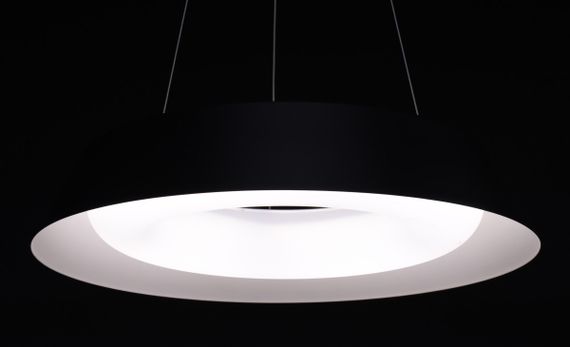 Люстра світлодіодна підвісна LED світильник для квартири на стелю лед з пультом 27576 Чорний 25-90х50х50 см. | Зображення 4