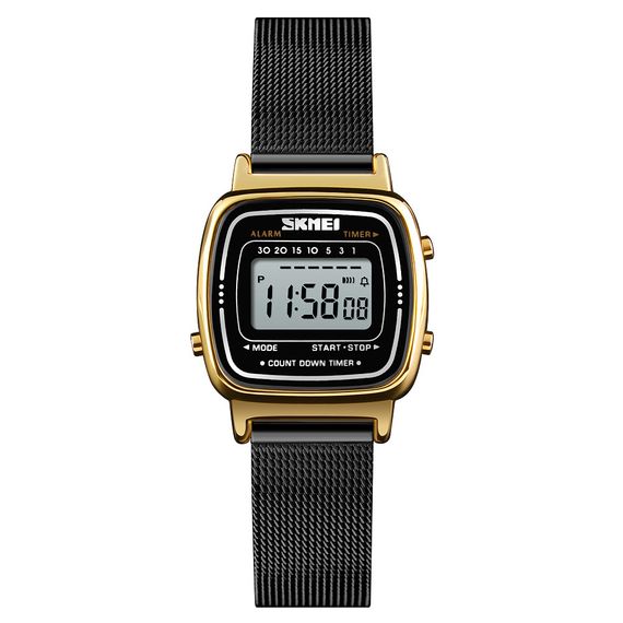 Годинник S2kmei 1901MHGDBK Gold-Black Mesh