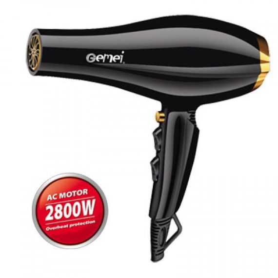 Профессиональный мощный фен для волос Gemei GM-1765, 2800W | Зображення 3