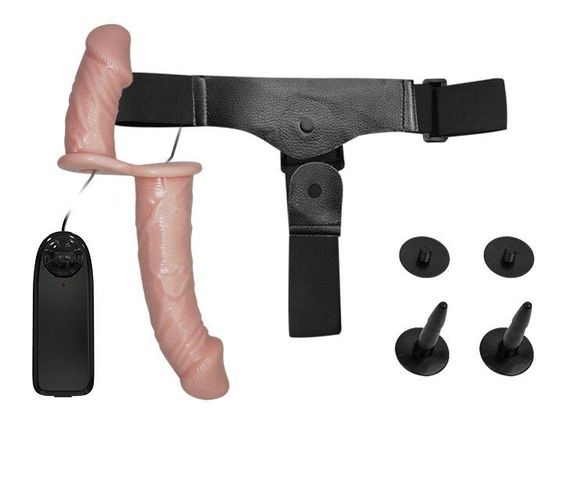 Страпон з вібрацією з 2-ма вібромоторами ULTRA PASSIONATE HARNESS STRAP-ON, BW-022060 sexstyle | Зображення 5