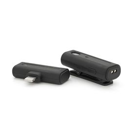 Петличный беспроводной микрофон M9,роз. Lighting,встроенный АКБ 80mAh,Black,Box