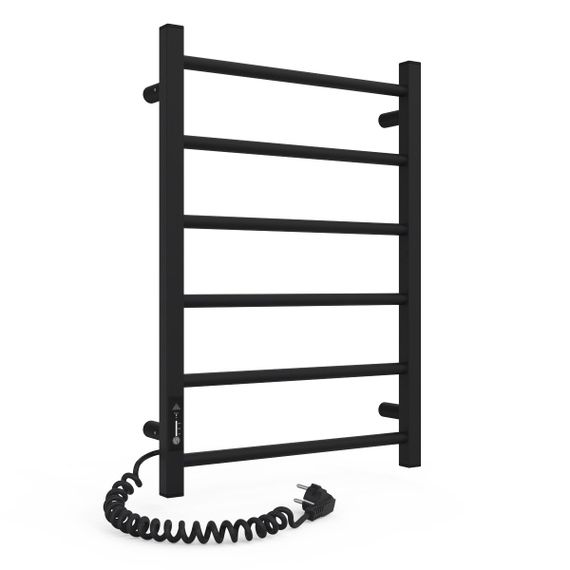 Электрическая полотенцесушилка Laris Зебра Альфа ЧФЧ6 400 х 600 Е (подкл. слева) R3