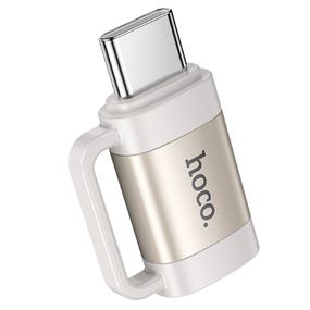 Переходник Hoco UA31E OTG Type-C male to Lightning female Gray