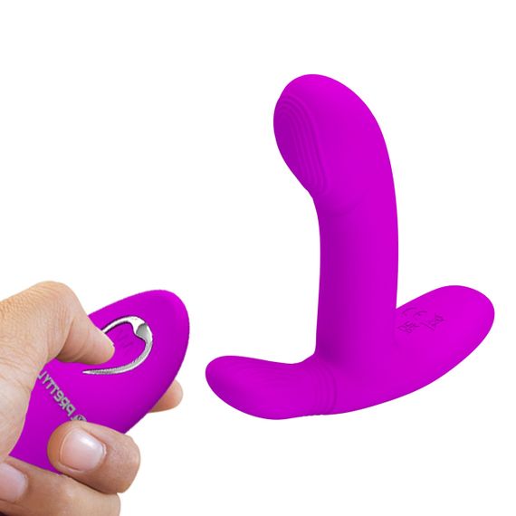Вібратор PRETTY LOVE - Geri Purple, 12 vibration functions 3 licking settings Wireless remote contro Sex Aura | Зображення 8