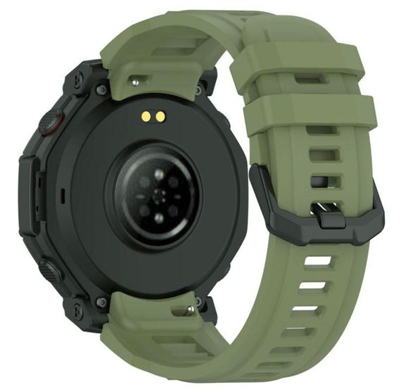 Силіконовий ремінець Primolux для смарт-годинника Amazfit T-Rex 3 Pro 48mm - Army Green | Зображення 3