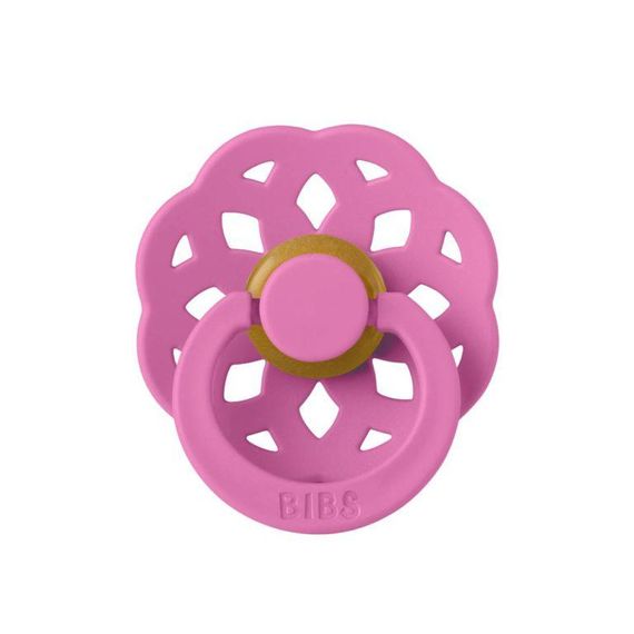 Соска пустушка Bibs 0-6 міс Boheme natural rubber кругла Bubblegum