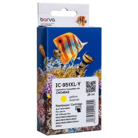 Картридж Barva HP 951XL (CN048AE/CN052AE) 1500 c, Yellow (IC-951XL-Y)