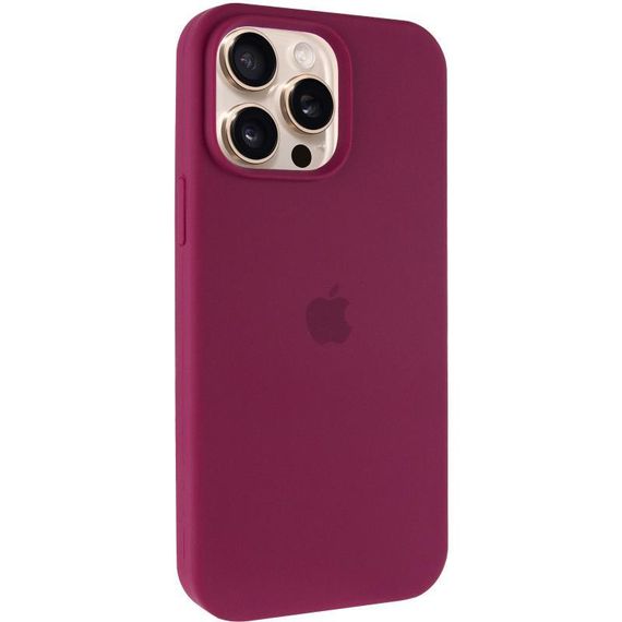 Чехол Silicone Case Full Protective (AA) для Apple iPhone 14 Pro (6.1") Бордовый / Maroon