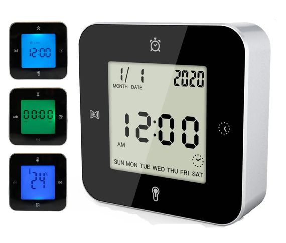 Годинник настільний Technoline WT344 Black/Silver (WT344) (DAS301304) | Зображення 2