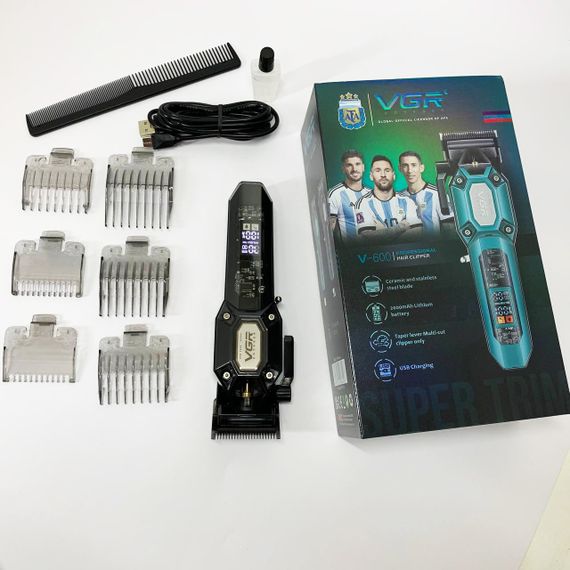 Акумуляторна машинка для стрижки VGR V-600. Колір: чорний | Зображення 5