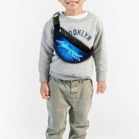 Сумка-бананка  "Cyberpunk 2077" з принтом, 32х15см, дитяча, молодіжна (00047)