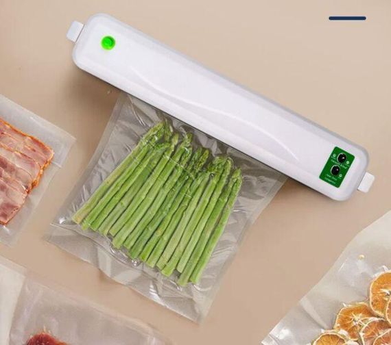 Вакуумний пакувальник NEW Vacuum Sealer ZWPA-001 вакууматор білий із зеленим | Зображення 2