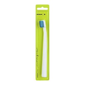 Зубна щітка Spokar 3429 X Super Soft (супер м'яка), діаметр щетинок 0,12мм., біла з синім