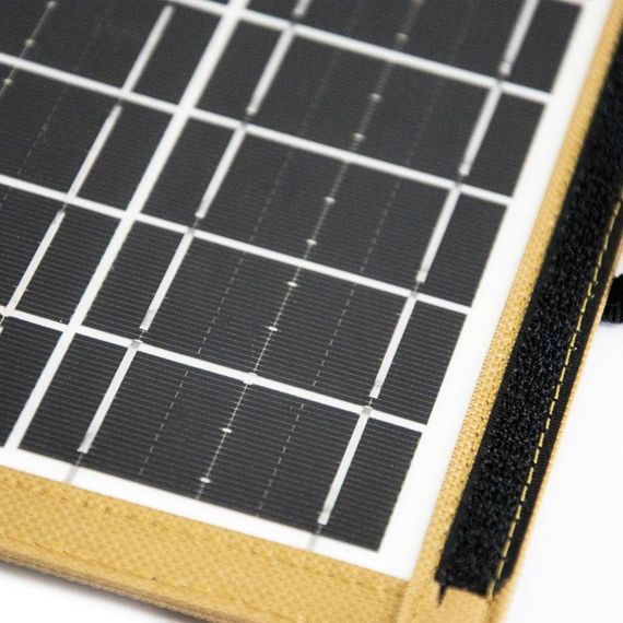 Сонячна панель трансформер з USB-виходом, 7,2 Вт, CCLAMP CL-670, Коричневий / Складна сонячна станція для заряджання телефону | Зображення 3