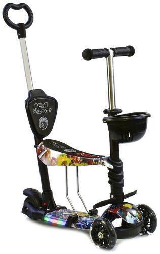 Уцінка. Дитячий самокат 5 в 1 "Best Scooter" - Немає фіксатора для керма та не вистачає ручки з палкою