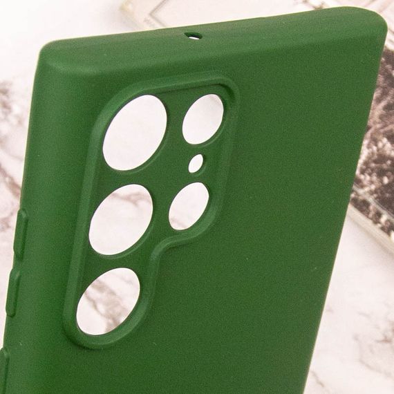 Чехол Silicone Cover Lakshmi Full Camera (AA) для Samsung Galaxy S25 Ultra Зеленый / Dark green | Зображення 5