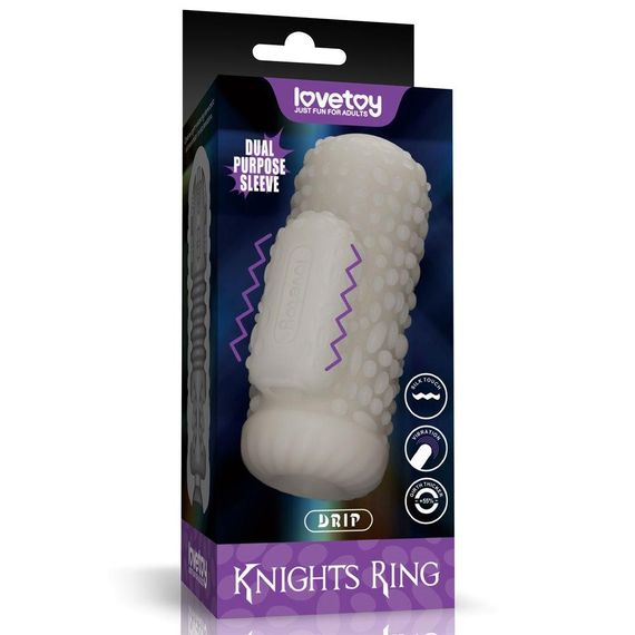 Мастурбатор - Knights Ring Vibrating Dual Purpose Sleeve-Drip Sex Aura
