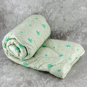 Ковдра закрита холлофайбер ALOE VERA (Мікрофібра) Двоспальна Євро 200х220 55077