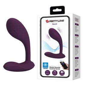 Вібратор PRETTY LOVE Baird Purple, 12 vibration functions Mobile APP Long-distance Control Sex Aura