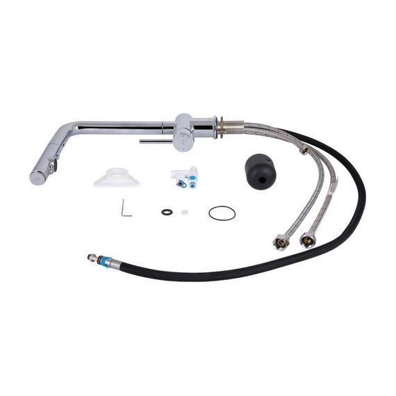 Змішувач для кухні Qtap Rozcesti з висувним виливом з підключенням для питної води QTROZ367CRM45941 Chrome | Зображення 7