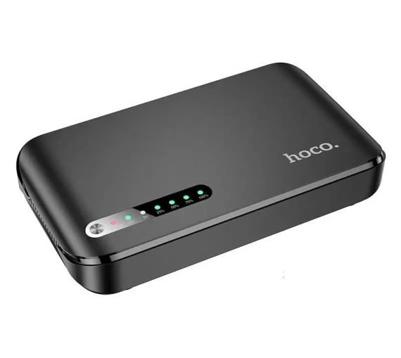 PowerBank для роутера UPS HOCO DB62 20000 mah DC 5V 9V 12V Повербанк чорний | Зображення 4