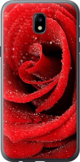 Чехол на Samsung Galaxy J5 J530 (2017) Красная роза "529u-795-17620"
