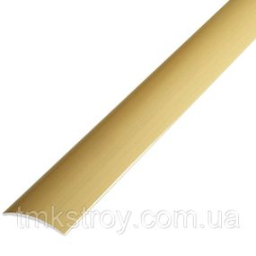 Порожек полукруглый 40х5мм (серебро/золото) АП 011 открытый 90, золото