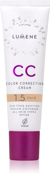 Тональный крем LUMENE CC CREAM SPF 20 - 1.5 FAIR (30 ml)