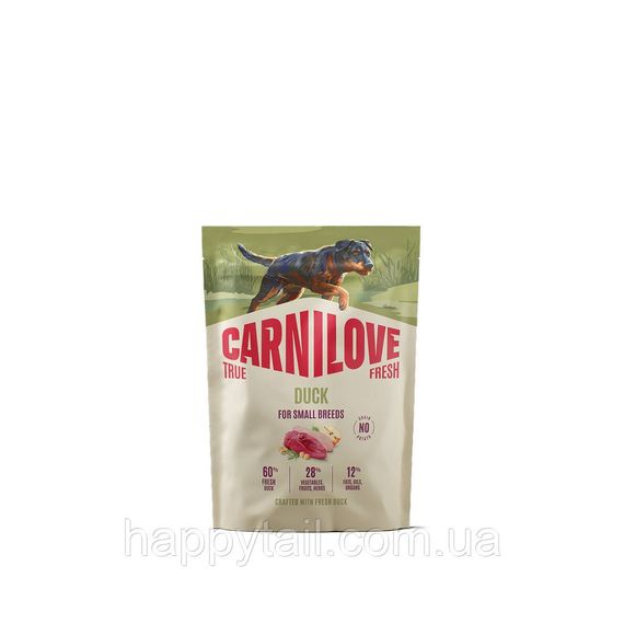Сухий корм Carnilove True Fresh Dog Small Breed Duck для собак малих порід свіжа качка беззерновий 1.5 кг