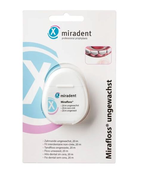 Зубна нитка Miradent Mirafloss , флос невощений (20м)