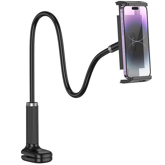 Регульована підставка для телефону/планшета Hoco HD10 Bamboo lazy stand Black | Зображення 1