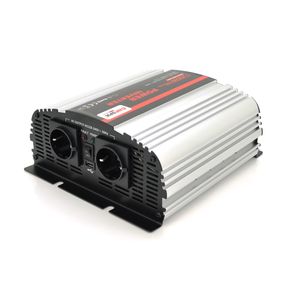 Інвертор напруги Carspa-1200-122 (1200Вт), 12/220V, approximated, 1Shuko, USB, клеми, Box Q4